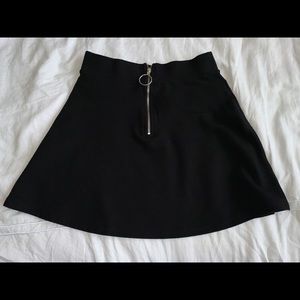Forever 21 Zipper Skater Skirt